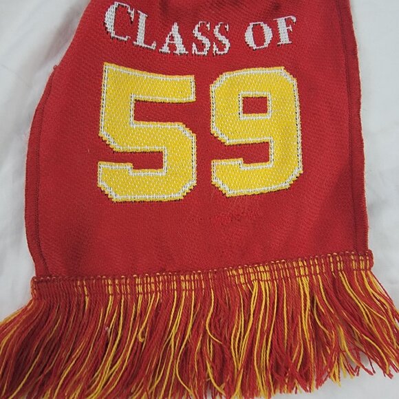 Vintage USC Alumni Trojans Class Of 59 Red And Yellow Scarf College School - Picture 3 of 9